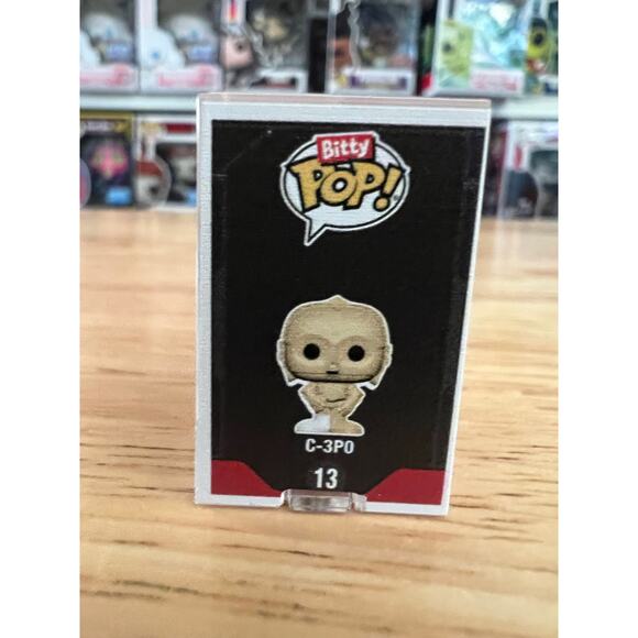 BITTY C-3PO 1" Funko Pop #13 Star Wars Movies Disney Droids Episode IV New Hope - Picture 2 of 6